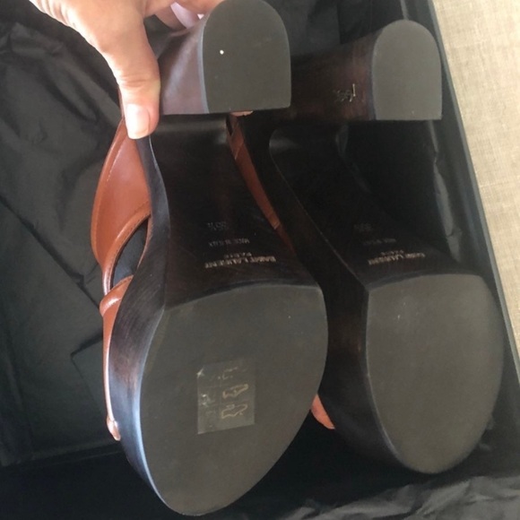 YSL SAINT LAURENT Tucson mules Size 5.5 Leather NIB $1289 - Picture 7 of 10